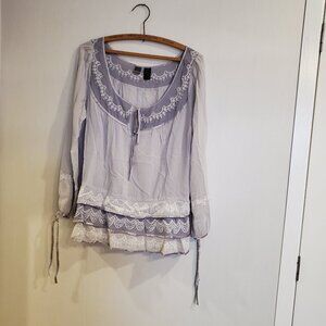 Anthropologie Lithe blouse size 8 BOHO